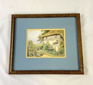 Vtg Arthur Wilkinson English Cottage Garden Framed Print Cottagecore